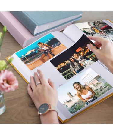 Buy Linen Photo Album 10x15 for 300 Photos | Perfect for Baby Wedding & Family Memories - Cyan-Blue - Buy Online on GoSupps.com