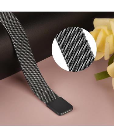 Oumida Fitbit Inspire 3 Bracelet - Premium Stainless Steel Replacement for Men & Women | Strong Magnet Black Band - Buy Online on GoSupps.com