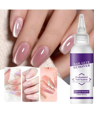  Zibeem Zibeem Nail Glue Remover 120ml Squeeze Gel Nail Glue Remover | Daily Care Cleaning Supplies for Women: Vacation Travel Office Party Salon - Buy Online on GoSupps.com