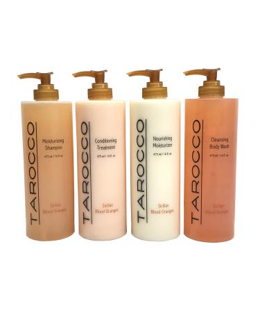 Baronessa Cali's Tarocco 4 packs - 16 oz Shampoo Conditioner Moisturizer Wash