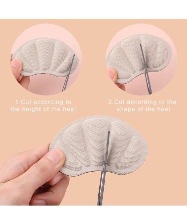 KINBOM 2 Pairs Self-Adhesive Heel Pads for Loose Shoes - Black & Nude - Buy Online on GoSupps.com