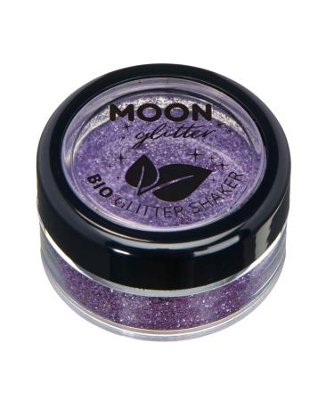Biodegradable Eco Glitter Shakers by Moon Glitter - Lavender - Cosmetic Bio Festival Makeup Glitter for Face Body Nails Hair Lips - 5g