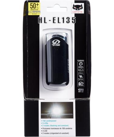 CATEYE HL-EL135 LED Safety Bike Headlight - Black | Perfect for Commuting - Buy Online on GoSupps.com