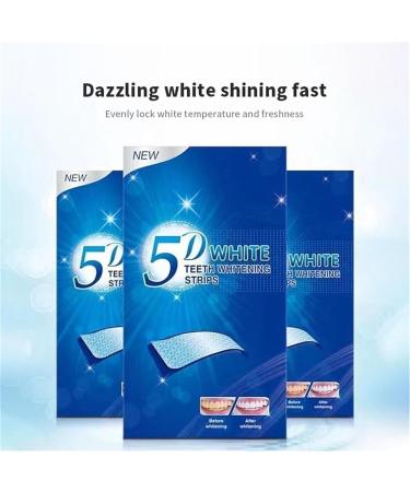 Elunara Bandes de blanchiment des dents blanches 5D bandes blanchissantes des dents bandes blanchissantes dissolution des diamants bandes blanches efficaces sensibilit r duite (3) - Buy Online on GoSupps.com