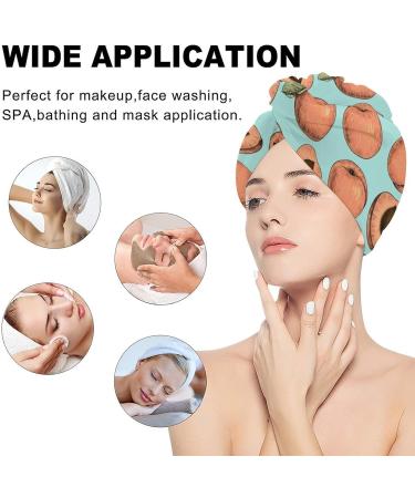 Super Absorbent Apricots Microfiber Hair Towel Wrap for Women | 10x26 Inch Hair Turban with Button | Fast International Shipping - Buy Online on GoSupps.com