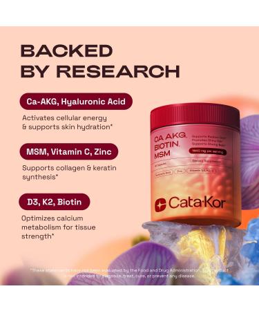 Cata-Kor NAD+ Supplement & Ca-AKG Complex - Liposomal NAD+ Supplement with Resveratrol (60 Capsules) & Ca-AKG MSM Hyaluronic Acid & Biotin Beauty Complex (90 Capsules) Third-Party Tested - Buy Online on GoSupps.com