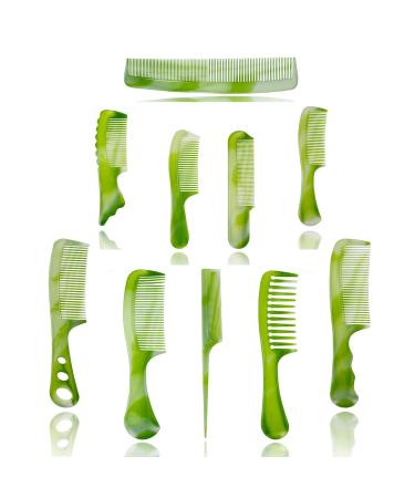 10 Pcs Hair Combs  Comb Set  Hair Combs for Women and Men  Coarse  Fine Dressing Comb