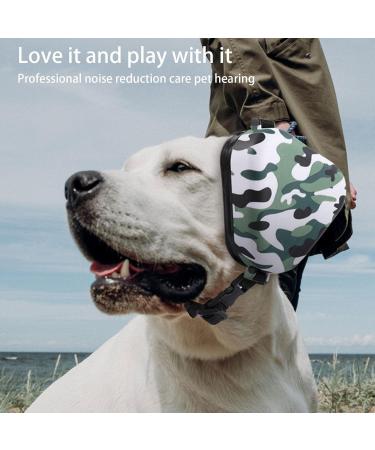 YYCFB Dog Earmuffs | Hearing Protection for Dogs | Noise Protection for Fireworks | Camouflage Design - Buy Online on GoSupps.com
