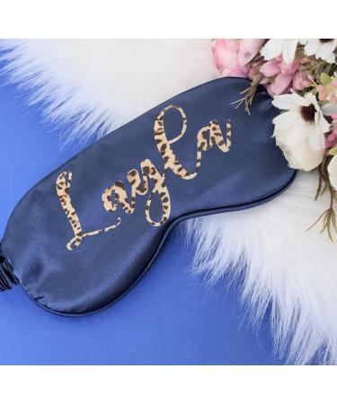 Personalised Sleep Silk Satin Eye Mask Custom Any Name Rest Sleeping Relaxing Mask Gift for Her Mothers Day Birthday Bridesmaid Hen Bridal Christmas Gift Party Favours Present HUNYLONDON (Navy) - Buy Online on GoSupps.com