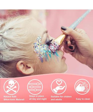 Glitter Body Gel Aonat 30ml - Long-Lasting Pink Sequins for Face Nails Eyes & Hair - Perfect for Masquerade & Halloween (#02) - Buy Online on GoSupps.com
