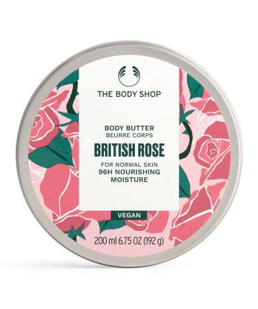 The Body Shop British Rose Body Butter   Nourishing & Moisturizing Skincare for Normal Skin   Vegan   6.75 oz Rose 6.75 Ounce (Pack of 1)