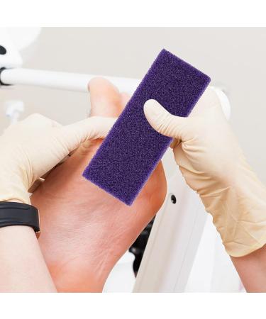 Purple Foot Pumice Stone Set - Callus Remover Scrubber for Feet - Professional Pedicure Tool - 2pcs Exfoliator for Dead Hard Skin - Foot Care Cleaner - Buy Online on GoSupps.com
