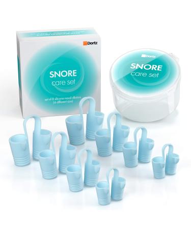Set of Nose Vents - Effective Snoring Solution - Nasal Dilators, Anti Snoring Devices - Snore Stopper - Sleep Improvement - Relieve Nasal Congestion Due to Colds, Allergy, Deviated Septum Blue