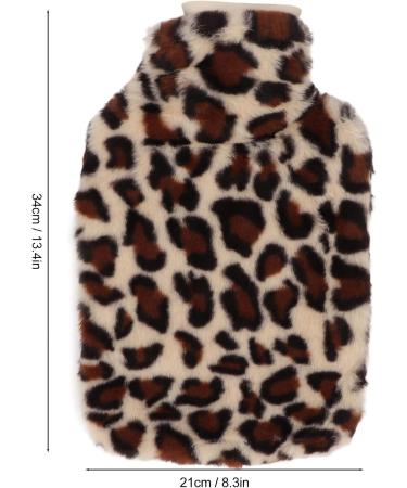 Leopard Print Hot Water Bag Practical and Stylish PVC Hot Water Bag for Office and Living Room - Buy Online on GoSupps.com