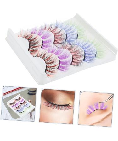 20 Pairs Colored False Eyelashes Fake Eyelashes Manga Lashes Women Makeup False Eyelashes False Lashes Makeup Supplies Stage Makeup Supply Cosmetics Imitation Miss Girl Extend - Buy Online on GoSupps.com