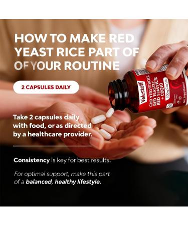 Velestoff Red Yeast Rice & CoQ10 Heart & Cholesterol Support Citrinin-Free Third-Party Tested Vegan Capsules USA-Formulated - Buy Online on GoSupps.com