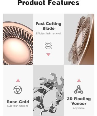 4PCS Mellbree Replacement Heads for Finishing Touch Flawless Facial Hair Remover - Rose Gold - Buy Online on GoSupps.com