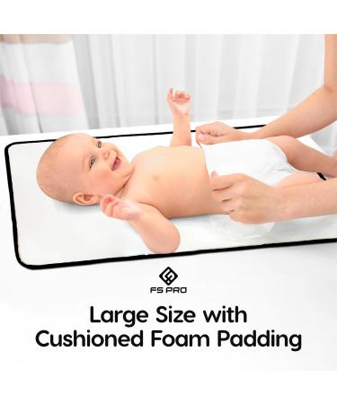 FS Pro Baby Portable Changing Mat - Foldable Waterproof Travel Pad (Black) - Buy Online on GoSupps.com