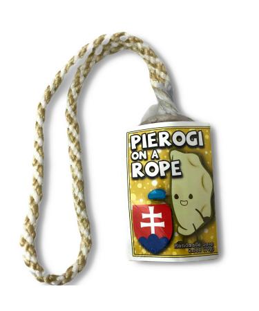 Pierogi on a Rope Novelty Soap on a Rope Slovakian Harvest Gift Soap 3.5oz (1 bar) Brown