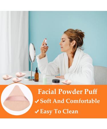 4 Pieces Triangle Makeup Powder Sponge Set - Soft Loose Powder Puff for Wet & Dry Makeup - Perfect Complexion Tool - Buy Online on GoSupps.com