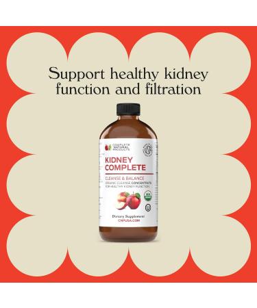 Complete Natural Kidney Support - Liquid Dietary Supplement with Apple Cider Vinegar Lemon & Organic Ingredients - 12oz Detox & Cleanse - Buy Online on GoSupps.com