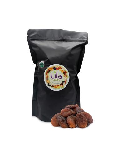 Organic Sun-Dried Turkish Apricots 2LB - Natural, Nutritious, and Healthy Snack | Resealable Bag | No Sulfur, No Sugar, No Artificial Flavors | Lila Bazaar - Buy Online on GoSupps.com
