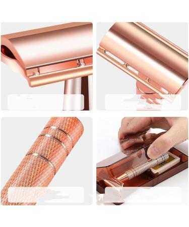 Jodial Women's Safety Razor | Reusable Metal Razor with 5 Platinum-Coated Double-Edged Blades - Eco-Friendly Grooming - Buy Online on GoSupps.com