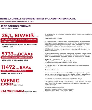 Wheymazing Whey Protein Isolate 1kg - Vanilla Ice Cream | Premium Quality | Heavenly Taste | NF24 Protective Powder - Buy Online on GoSupps.com