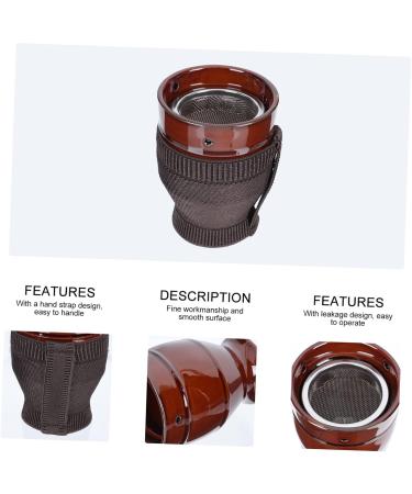 Beavorty Moxibuslass Schabeschale Smoke-Free Moxa Massage Tab & Ceramic Moxa Stick Burner for Moxibustion Therapy - Buy Online on GoSupps.com