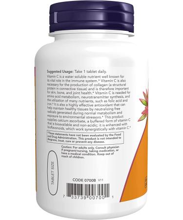 Now Foods Buffered C-1000 Complex - 90 Tablets | Vitamin C Immunity Support - Buy Online on GoSupps.com