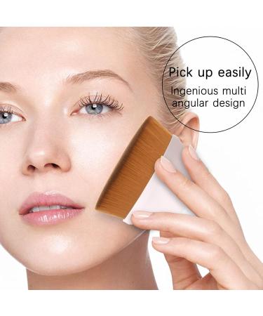 Ouhoe 4 Packs Base Foundation Makeup Brushes - Flat Top Makeup Brushes with Flat Cap for Women and Girls - Buy Online on GoSupps.com