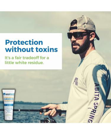 Waxhead Zinc Oxide Sunscreen - Biodegradable Zinc Sunscreen for Sensitive Skin - EWG Rated 1 (4 oz) - Buy Online on GoSupps.com