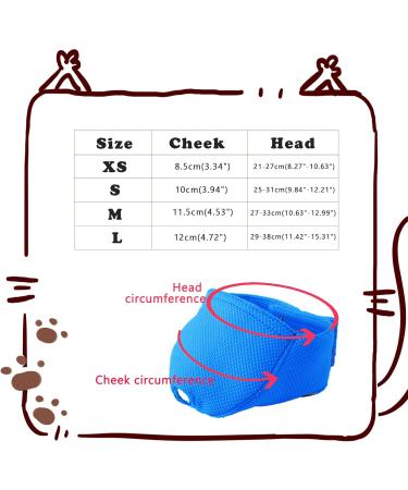 OHCOZZY Cat Muzzle - Breathable Mesh for Cats | Prevent Biting & Chewing | Size S Blue - International Shipping Available - Buy Online on GoSupps.com