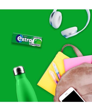 Wrigley's Extra Sugarfree Gum - Spearmint (60 per Pack) - Pack of 6 Helps with Oral Hygiene for Healthy Teeth and Gums Sold By Kidzbuzz - Buy Online on GoSupps.com