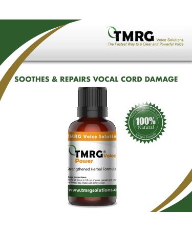 Power Enhanced Strength Vocal Cord Remedy - 100% Natural Herbal Voice Supplement (30ml) - TMRG Drops for Professionals | International Shipping Available - Buy Online on GoSupps.com
