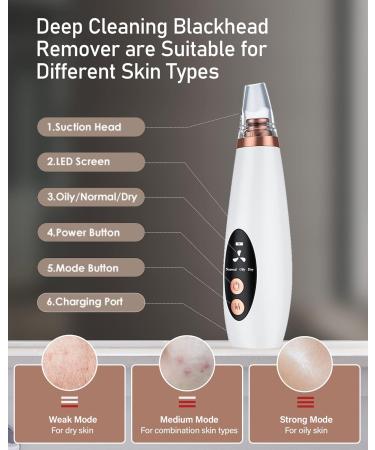 Bebird P30 Ear Wax Removal Tool with Blackhead Remover & HD Ear Camera - Ear Cleaner with 6 LED Lights for Phones & Tablets - Black - Buy Online on GoSupps.com
