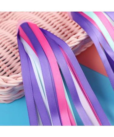 PLATT Kids Bicycle Handlebar Streamers | Colorful Tassel Ribbons for Girls Boys Bike/Scooter Handgrip - Purple 1 Pair - Buy Online on GoSupps.com