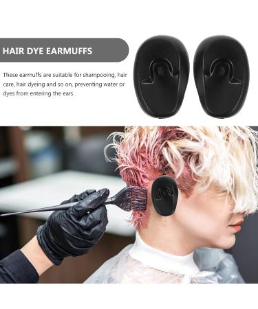 SOLUSTRE 6Pcs Professional Ear Protectors for Hair Dyeing - Waterproof Plastic Earmuffs in Black, Pink, Yellow - Buy Online on GoSupps.com