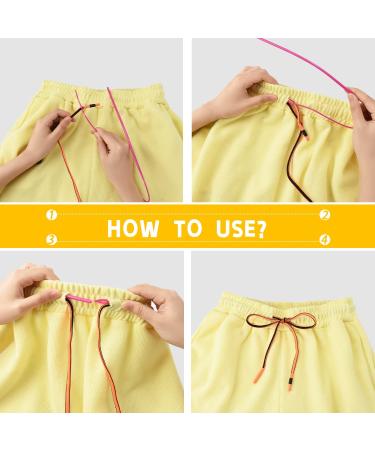 10Pcs Durable Drawstring Replacement Set - 52Inches, 5 Colors, 3 Threader Tools - Ideal for Shorts, Pants, Sweatshirts & Hoodies - Buy Online on GoSupps.com