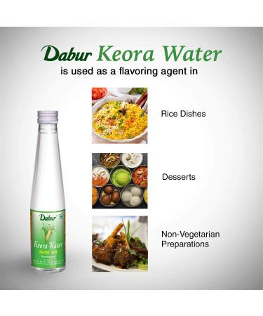 Dabur Kewra Water 250ml - Pure Kewda Essence for Skin & Hair | International Shipping Available - Buy Online on GoSupps.com
