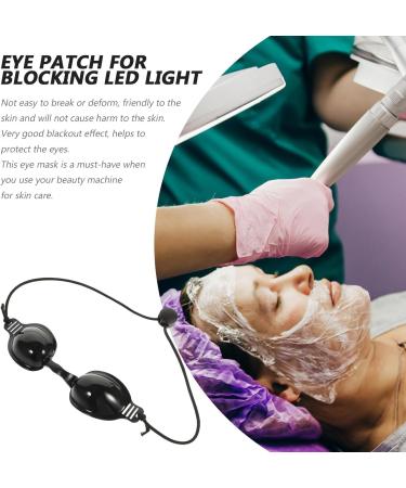 Operitacx Cache- il Multifonctionnel Noir en Pu Confortable pour Protection Solaire des Yeux Lunettes de S curit Adapt es Lumi re Puls e Ipl et Led Masque Oculaire Ergonomique pour Soins - Buy Online on GoSupps.com
