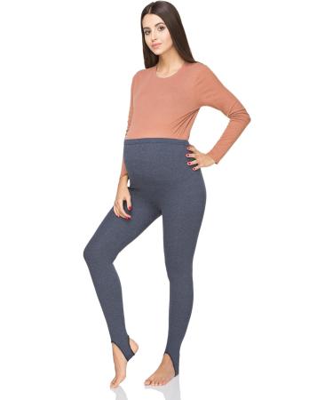 FUTURO FASHION Women's Maternity Fleece Lined Stirrup Leggings - Over Bump Belly Support - High Waisted Winter Pants - Buy Online on GoSupps.com
