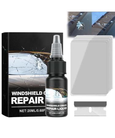 Car Windshield Crack Repair Kit Windshield Repair Kit for Chips and Cracks Glass Repair Kit Windshield Windshield Crack Repair Fluid Window Automobile Windscreen Tool (1pcs)