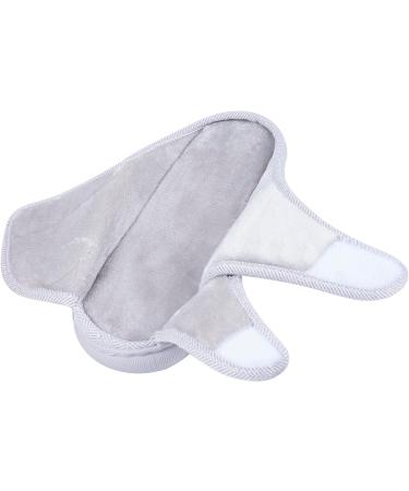 Adjustable Diabetic Slippers | Extra Wide House Shoes for Women & Men | Light Grey | Size 7.5-8.5 Women / 6-7 Men - Buy Online on GoSupps.com