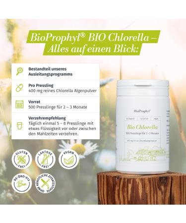 Bioprophyl Bio Chlorella 500 mg - Organic Chlorella Algae Powder for Two Months Supply | International Shipping - Buy Online on GoSupps.com