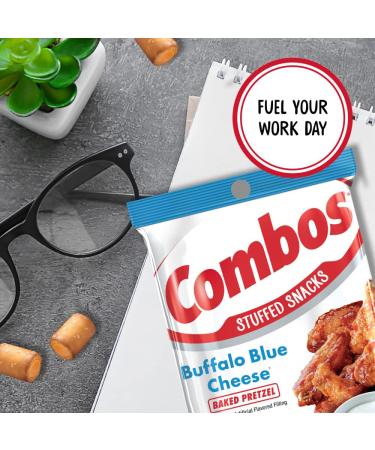 COMBOS Buffalo Blue Cheese Pretzel Baked Snacks - 6.3 oz Pack of 6 | Delicious Savory Snacks - Buy Online on GoSupps.com
