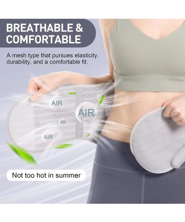 EGJoey Breathable Back Brace for Lower Back Pain Relief - Men and Women Support Belt for Improved Posture - Comfortable Large White Posture Corrector - Buy Online on GoSupps.com