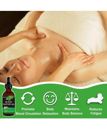 Organic Black Castor Oil 120ml - Cold Pressed Unrefined for Hair Eyelash & Skin Care - Moisturizing & Growth - Buy Online on GoSupps.com