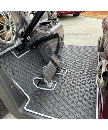 Xtreme Mats EZGO RXV Golf Cart Floor Liner - Full Coverage Mat for EZGO RXV (2008-2022) & 2Five (2009+) - Black/Grey Trim - Buy Online on GoSupps.com