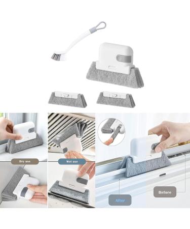 lxuebaix Window Track Cleaner Window Grooves Cleaning Brush Tools Set for Sliding Door Track Crevice Cleaner - Buy Online on GoSupps.com